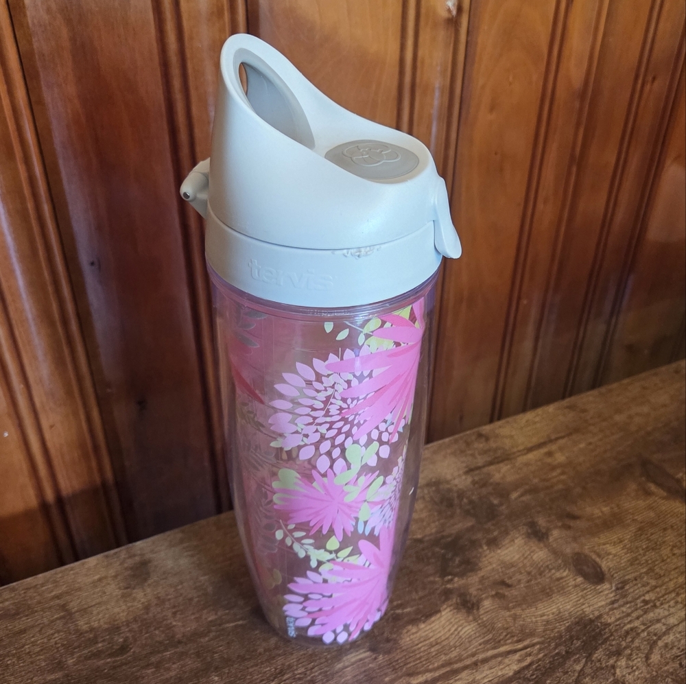 Floral Insulated Tumbler with Lid